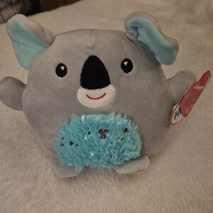 Gray and Blue Stuffed Koala Toy